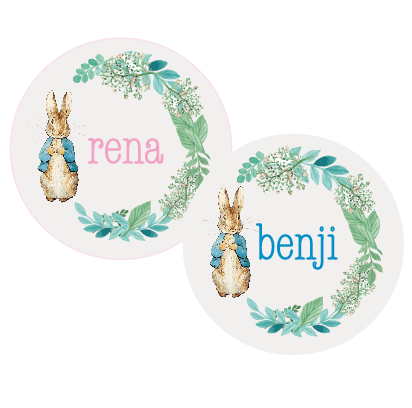 Tarjetitas redondas Peter Rabbit Pers 20u